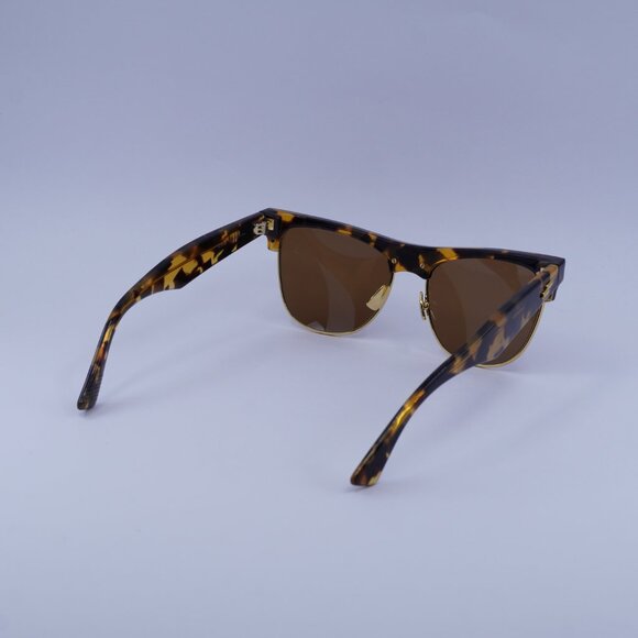 Bottega Veneta BV1003S 002 Sunglasses Spotted Havana Square Frame, Brown Lenses - Picture 9 of 10